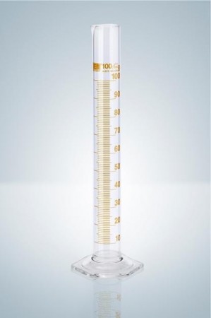 Цилиндр мерный Hirschmann 100 : 1,0 мл класс B, коричневая градуировка