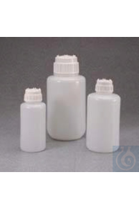 2125-1000 Nalgene Nalgene™ HDPE Сверхмощные бутылки с крышкой: лабораторный набор 53B, 1 л, футляр 24