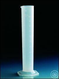 646941 Vitlab Объемный цилиндр, PP, класс B, высокая форма, приподнятая шкала, 10 мл