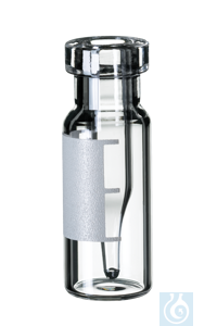 EC-1084 neoLab neochrom� Rollrand- / Schnappringflaeschchen Klarglas, V-foermig, 1,5 ��, 12 � 32 ��