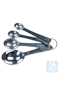 1-7030 neoLab neoLab� Massloeffel-Set: 1 ��, 2,5 ��, 5 ��, 15 ��