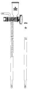 2 982 000 Witeg NITROMETER, LUNGE, GRAD. 50 ��: 0,1 �� � ST-STOPCOCK, DOU