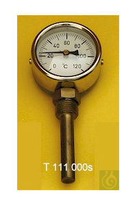 T111204 Биметаллический термометр Amarell, радиальный стержень, 0 + 160: 2 ° C, диаметр корпуса 100 мм, ...
