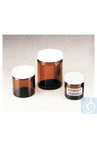 340-0120 Nalgene I-Chem & trade; Короткопрофильные янтарные стеклянные банки с широким горлом с крышкой 58-400 мм ...