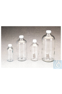 229-1000 Nalgene I-Chem & trade; Бостонские круглые прозрачные стеклянные бутылки с узким ртом ...