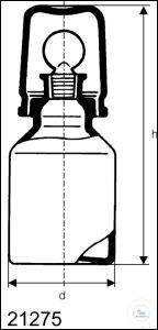 212745404 Duran / DWK Life Sciences DURAN® колпачки для кислотных бутылок (прозрачное стекло), 1000 мл