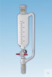 1 866 250 Witeg DROPPING FUNNELS, CYL., ��������� ��������, GRAD., ST-PTFE