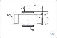 710003 ���������� Welch Vacuum KF, �������������� �������� ��� DN 40 KF, A 60 ��, B 35 ��