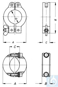 20660013 VACUUBRAND �������� ������, ����������� �����, KF DN 50