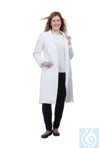 4-1380 neoLab neoLab� Labormantel fuer Damen 102 �� lg., 100% BW, Gr. 38