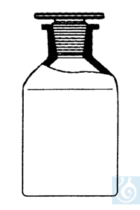 E-1439 neoLab ecoLab Steilbrustflaschen Klarglas 250 �� EH Glasstopfen NS19 / 26 Nr. E-1439