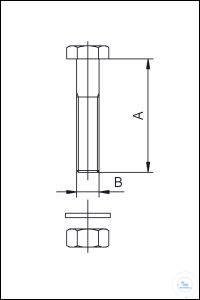 703011 ����� ��������� ������ Welch CF, ����������� �����, ��� DN 40 CF, A 35 ��, B M6 x 35 ��