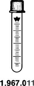 1 967 011 Witeg TEST TUBES, GRADUATED, 10 ��, 1 GL 18/10