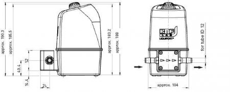 Насос для жидкостей LIQUIPORT NF 300 TT.18 RC (0.5-3.0 л/мин)