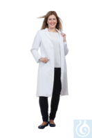 4-1380 neoLab neoLab� Labormantel fuer Damen 102 �� lg., 100% BW, Gr. 38