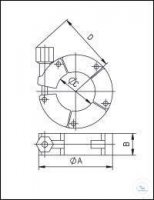 710646 �������� ���� Welch Vacuum KF, ����������� �����, ��� DN 25 KF, A 64 ��, B 18 ��, C / D 31 ...