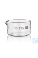 Dinkelberg SIMAX Crystalizing dish, with spout, Diam. 115mm, 10/PK Erzeugnisse aus... DI60743522736226
