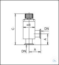 700110 Welch Vacuum HV ������� ������� � ��������� ���������, ����������� �����, ��� VA 40 HSE DN ... KF, ...