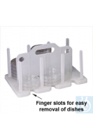 F18991-0000 Bel-Art Products SCIENCEWARE 100MM PETRI DISH RACK 18991-0000